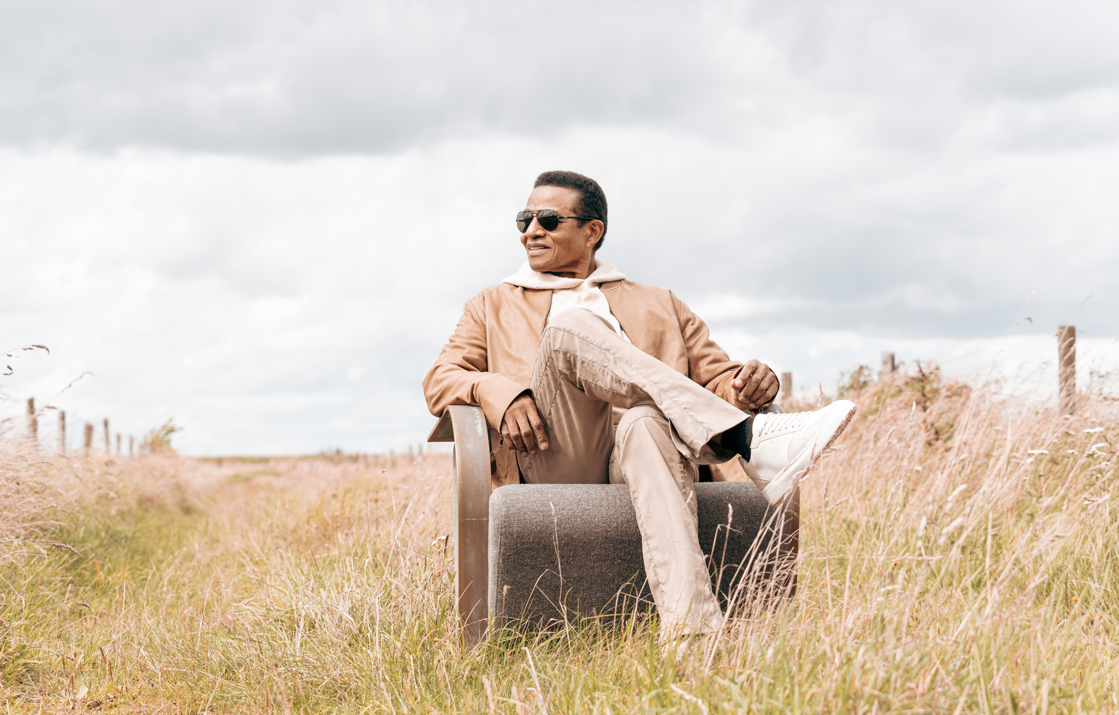 Circular luxury furniture showroom with curved sofa