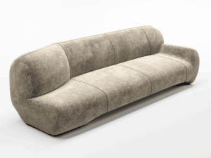 Distorto Three-Seater Angled Backrest Large Left